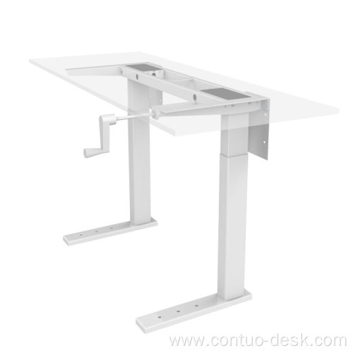 Manual And Electric Desk Hand Adjustable Height Table For Office